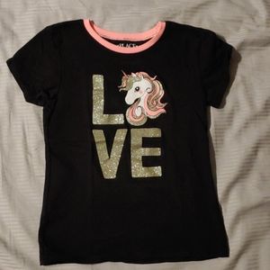 Girls S(5/6) Black Tshirt